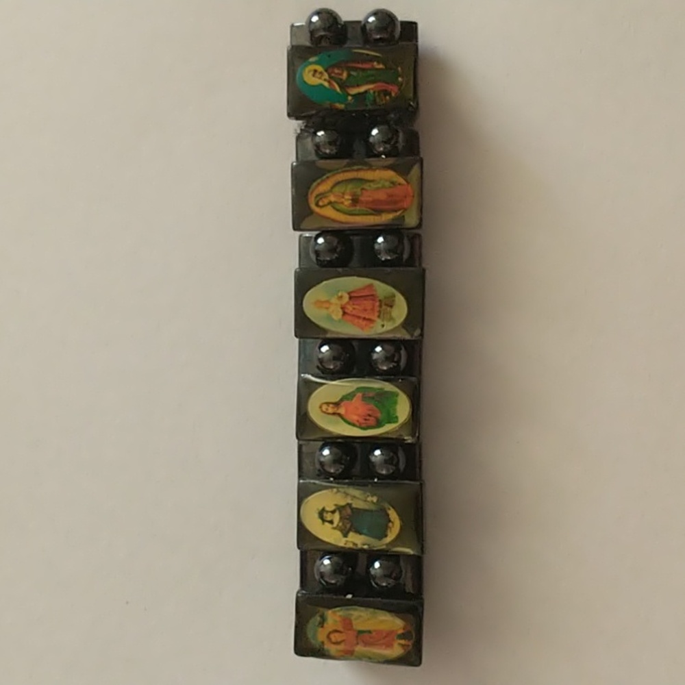 Magnetic Hematite Saints Bracelet
